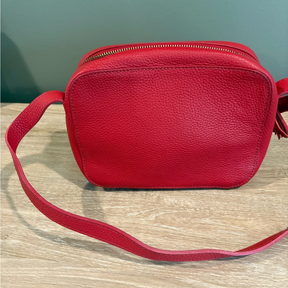 Red Leather Cuyana Crossbody Bag/Purse - Picture 3 of 7
